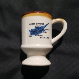 Cyprus With Love Egg Cup / Espresso Cup Porcelain